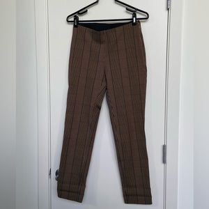 High-Rise Slim Fit Bi-Stretch Ankle Pants